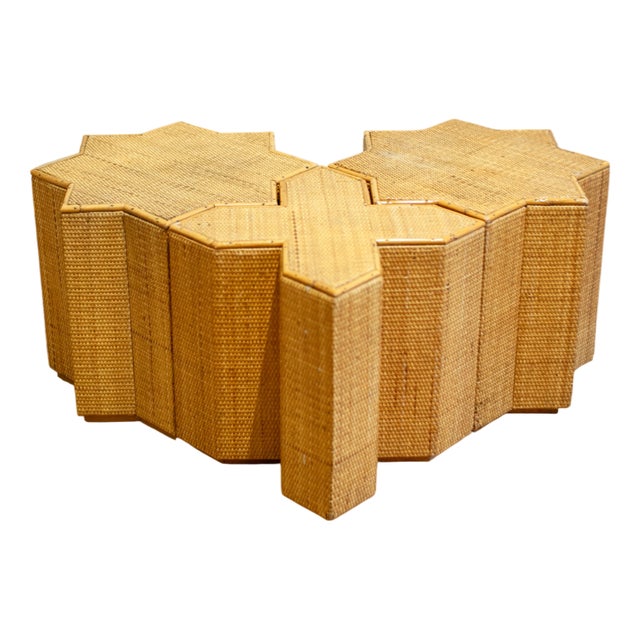 Stella and Croce Side Tables from Vivai del Sud, 1960s, Set of 3 For Sale