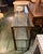 Industrial Mesco Wire Glass & Iron Shelf / Console Table For Sale - Image 9 of 11