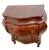 Wood Vintage Petite Venetian Bombe Commode Small Chest of Drawers Burled Walnut For Sale - Image 7 of 11