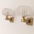 Barovier & Toso 1950s Italian Wall Lights Murano Glass Sconces Art Deco Style, by Barovier & Toso - Pair For Sale - Image 4 of 10