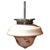 Art Deco Floral Glass Pendant Light with Chrome Fittings, 1930s For Sale - Image 14 of 14