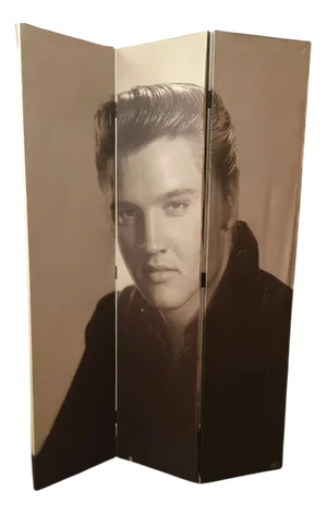 Elvis Presley Three-Panel Screen, 1980s