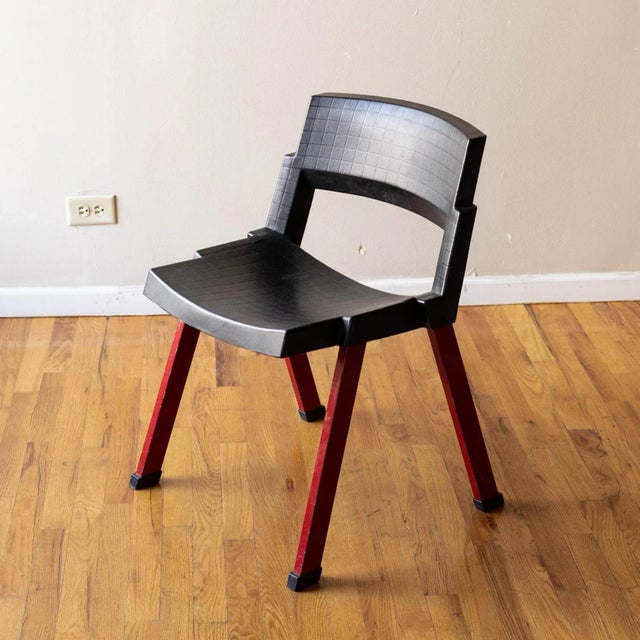 1980s Lucci & Orlandini "Model City" Chair for Lamm For Sale - Image 5 of 5