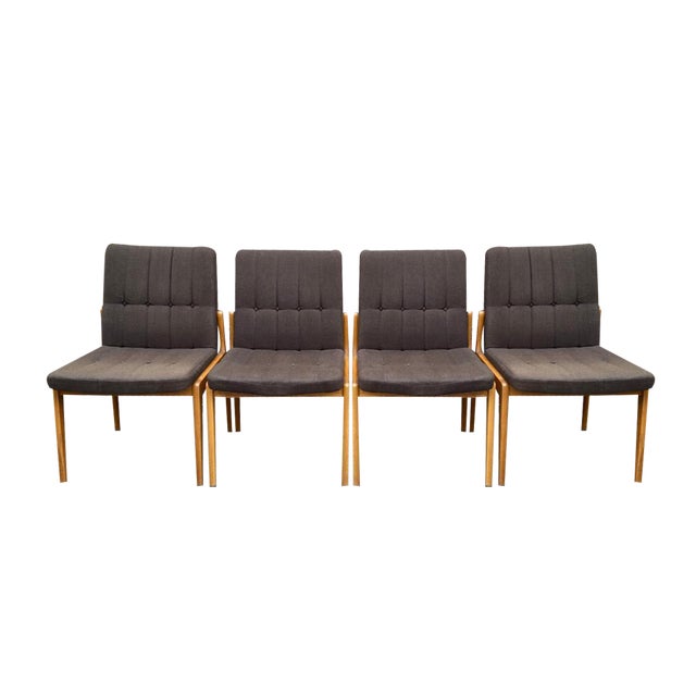 Scandinavian Lounge Chairs from Fröscher KG, 1960s, Set of 4 For Sale