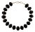 Ajd 18 Inch Highly Polished Oval Onyx Tablet Necklace For Sale