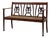 Vintage Art Deco Belgian Bench in Oak, 1920s For Sale