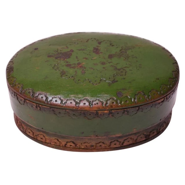 1930s Folk Art Wood-Burned and Hand-Painted Soap Box For Sale - Image 13 of 13