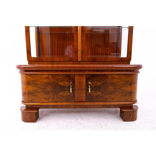 Vintage Art Deco Display Cabinet, Poland, 1930 For Sale - Image 3 of 12