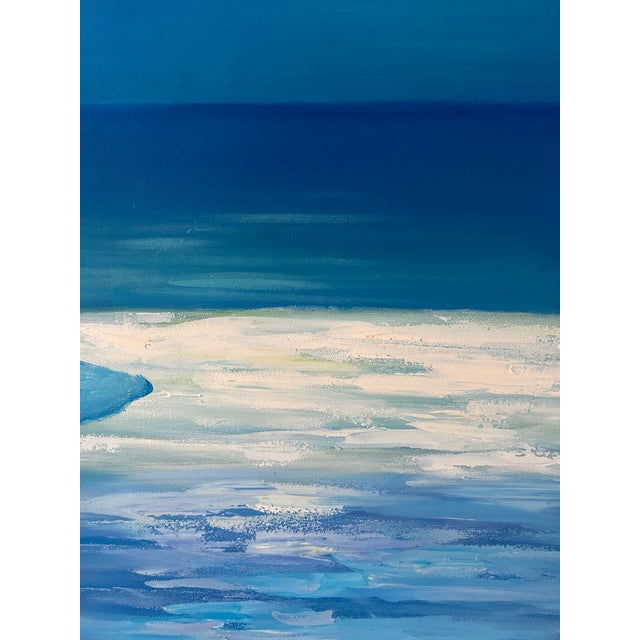 2000 - 2009 "White Umbrella" Double Canvas Painting, a Pair For Sale - Image 5 of 10