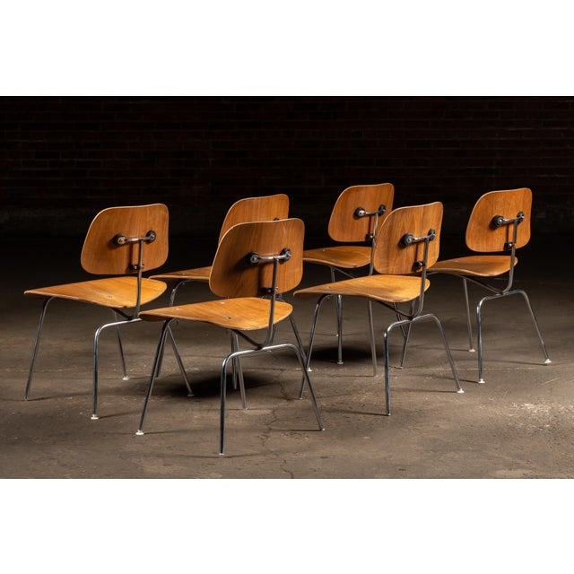 c. 1950s-1960s; Charles and Ray Eames for Herman Miller, Inc. - Zeeland, MI A complete set of six molded-plywood and...