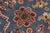 Bohemian Kazak Blue/Ivory Wool Octagon Rug- 7'8'' X 7'9'' For Sale In New York - Image 6 of 10
