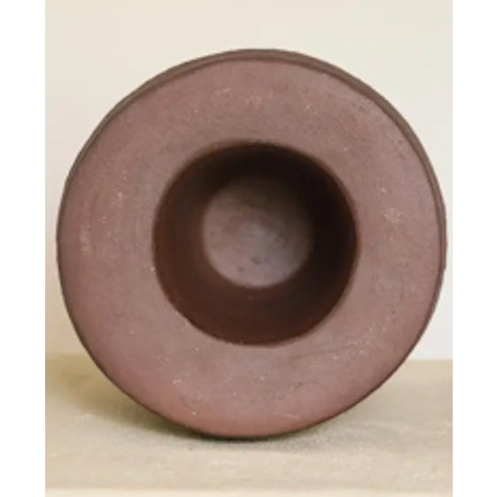 Terra Cotta Vintage Terracotta Studio Pottery Jar Signed 1965 For Sale - Image 8 of 8