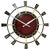 Large Mid-Century Brutalist Junghans Sunburst Wall Clock in Brass, Germany, 1950s For Sale - Image 16 of 16