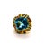 Gemstone Bochic “Capri” Vintage Multi Fancy Sapphire and Blue Topaz Cocktail Ring — 18K G For Sale - Image 7 of 8