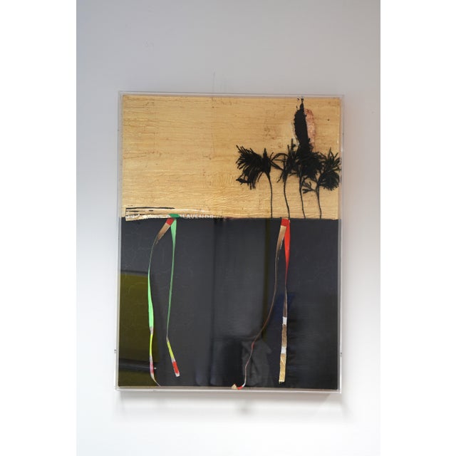 Black Guido Coletti, Composition, Mixed Media, 1998, Framed For Sale - Image 8 of 8