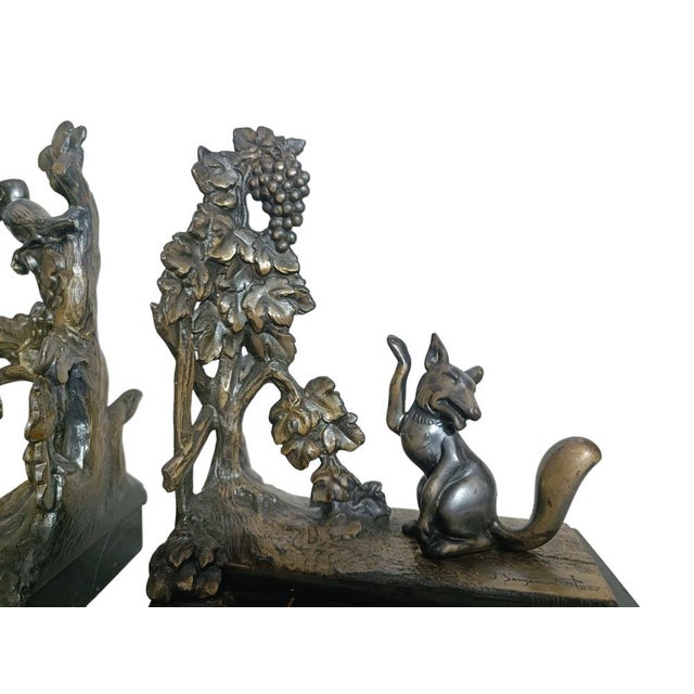 Sculptural Bookends by Benjamin Rabier, 1920s-1940s, Set of 2 For Sale - Image 3 of 7
