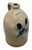 American Beautiful Antique American Blue Flower Decorated 3 Gallon Size Stoneware Jug by E & L P Norton in Bennington Vermont For Sale - Image 3 of 18