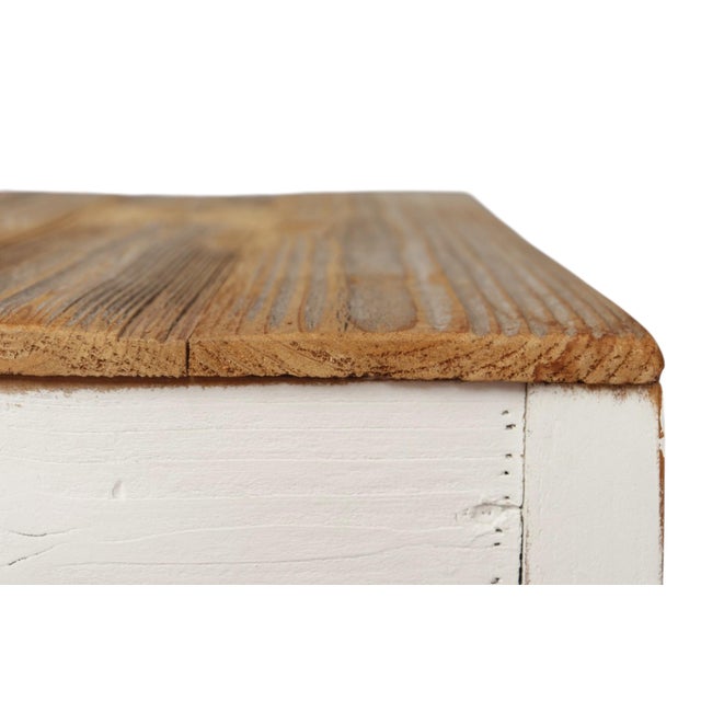 White Custom Farmhouse Side Tables, a Pair For Sale - Image 8 of 9