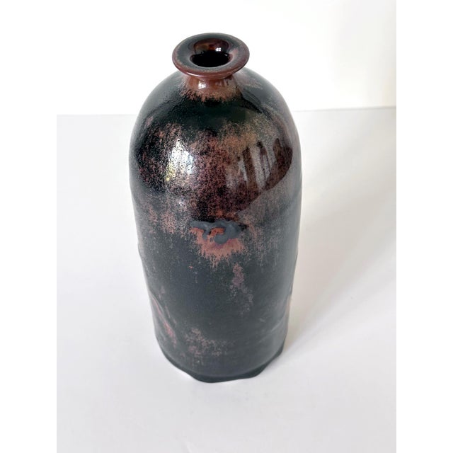 Early Ceramic Vase with Honan Glaze by Brother Thomas Bezanson For Sale - Image 11 of 12