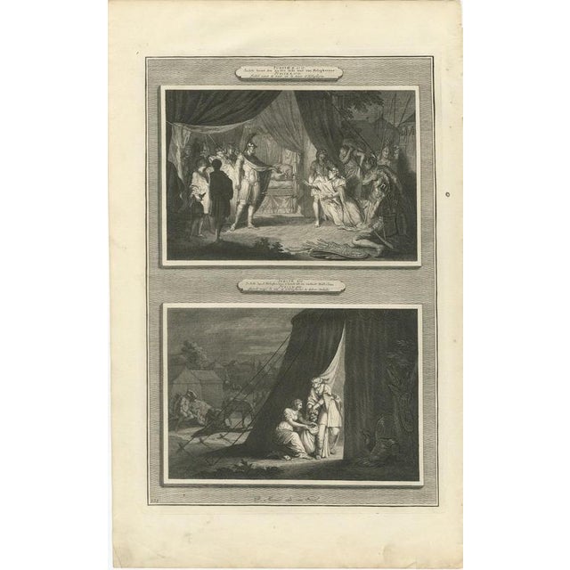 Baroque Pieter Mortier, Judith Before Holofernes and Judith Beheads Holofernes, 1700, Engraving For Sale - Image 3 of 12
