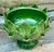 Italian Majolica Artichoke Pedestal Bowl, Emerald Green For Sale - Image 4 of 8