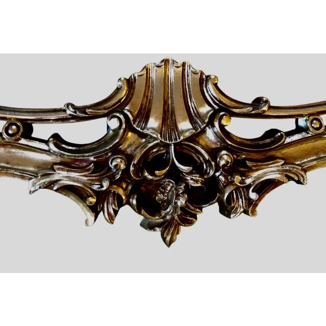 Mid 20th Century Vintage Ornate Hollywood Regency Gilt Composite Oversized Mirror by Basset For Sale - Image 5 of 11