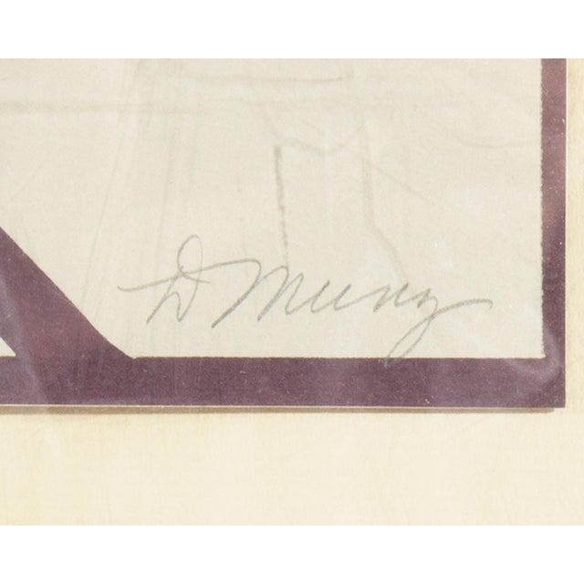 "Inclinare" Abstract Screen Print With Embossing by Don Munz For Sale In Indianapolis - Image 6 of 8
