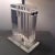 Chrome Stacked Lucite and Chrome Mid Century Modern Table Lamps - a Pair For Sale - Image 8 of 11