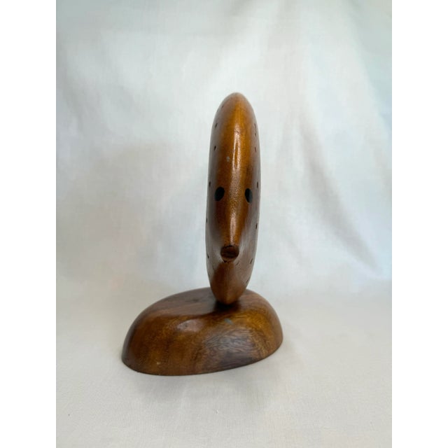 Mid Century Nautical Angelfish Solid Wood Tabletop Sculpture For Sale In Houston - Image 6 of 9