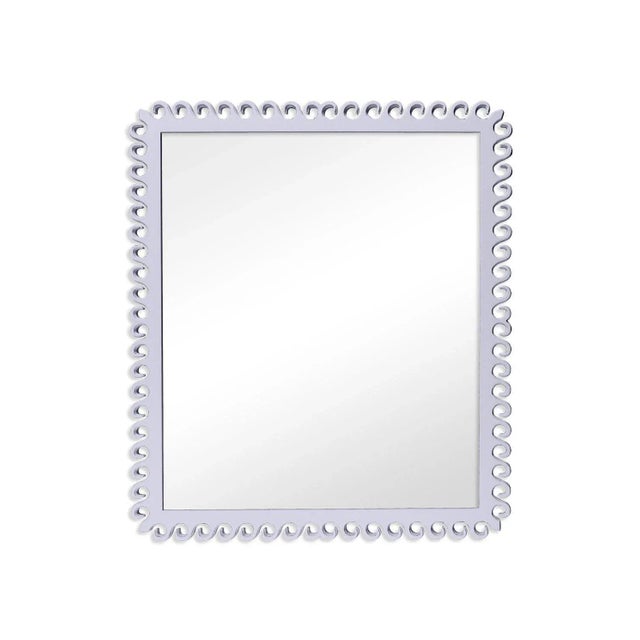 Contemporary Fleur Home Carnival Gras Rectangle Mirror in Spring Iris, 32.5x43.75 For Sale - Image 3 of 3