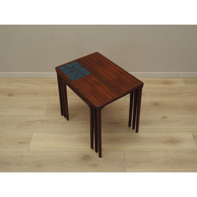 1960s Danish Rosewood Nesting Tables, 1960s, Set of 3 For Sale - Image 5 of 15