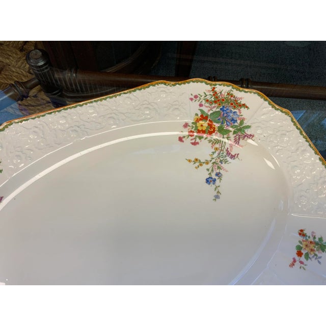 Myott Son & Co. 1950s Staffordshire Myott "Devon" Serving Platter For Sale - Image 4 of 9