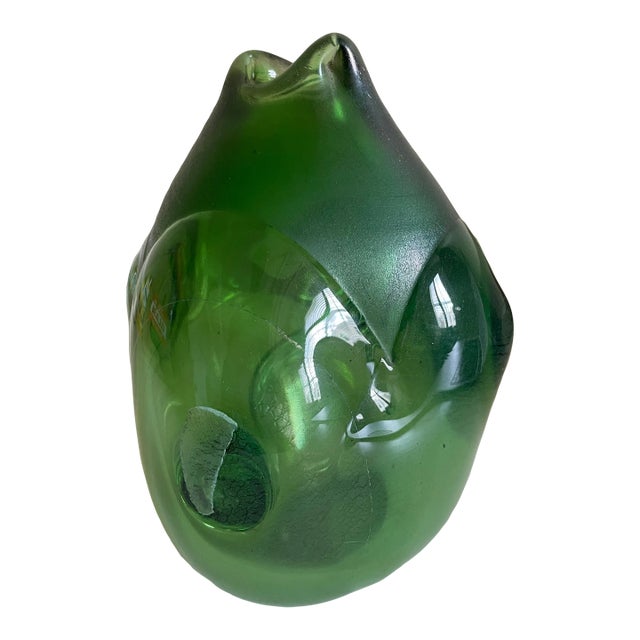 Signed Iridescent Glass Vase by Robert C. Fritz For Sale