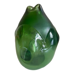 Signed Iridescent Glass Vase by Robert C. Fritz