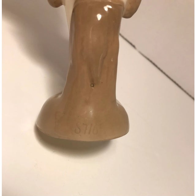 Late 19th Century German Majolica Figurine of a Boy Holding Cones For Sale - Image 4 of 7