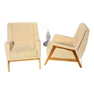 Pair of Italian Gio Ponti MCM Arm Chairs For Sale