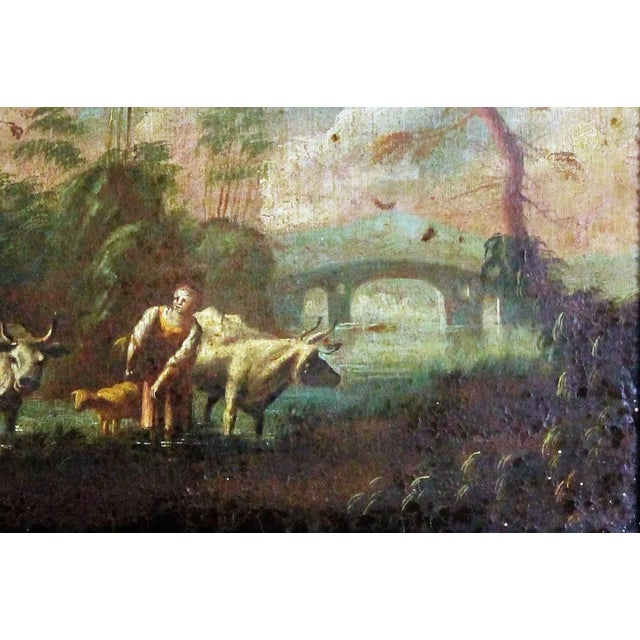 Flemish School Artist, Landscape, 17th Century, Oil on Canvas, Framed For Sale - Image 6 of 8