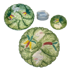 Vintage Bunny - Cabbage Serving Set - 4pcs