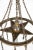 Metal Large Antique 11-Light Metal Star Chandelier For Sale - Image 7 of 12
