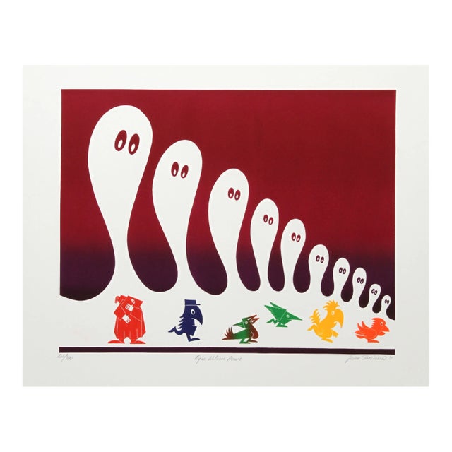 Jean Sariano - Eyes Witness Mews Intaglio Aquatint For Sale