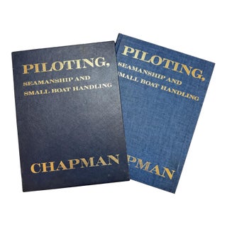 1969 Chapman Piloting Seamanship & Small Boat Handling Book With Original Case For Sale