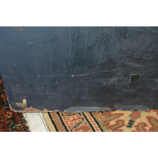 1950's Song Ho Vietnamese Black Lacquer Gold Koi Fish Artwork Painting on Wood For Sale - Image 13 of 18