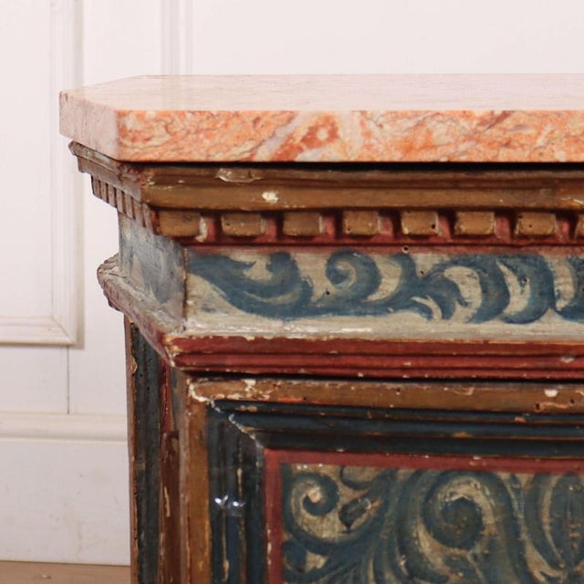 Italian Painted Apothecary Cabinet For Sale - Image 3 of 10