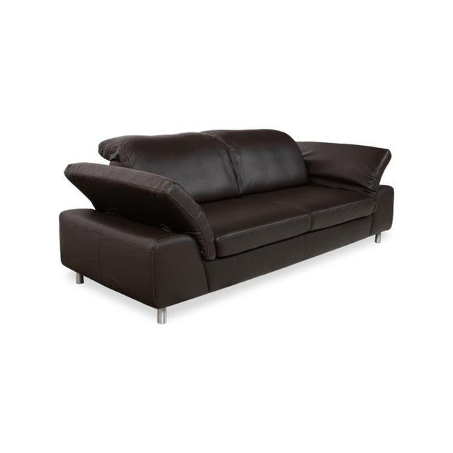 Model 29830 2-Seater Sofa in Dark Brown Leather from Willi Schillig For Sale - Image 5 of 17
