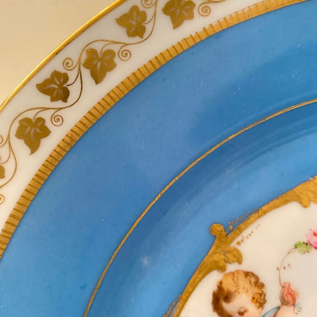 Antique Sevres Porcelain Chateau Des Tuileries Plate From the Royal Service of King Louis Philippe For Sale - Image 9 of 10