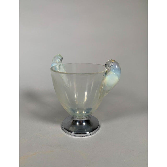 René Lalique (1860-1940) Ornis Model Vase 1926 Art Nouveau For Sale - Image 4 of 7