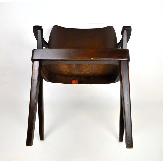 Mid-Century Stackable Armchair by Otto Niedermoser for Austro Sessel For Sale - Image 6 of 8