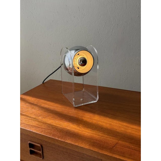 Gino Sarfatti Vintage Space Age Table Lamp by Gino Sarfatti, 1970s For Sale - Image 4 of 11