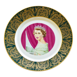 1953 Queen Elizabeth II Commemorative Coronation Plate by Allen Hughes