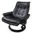 Mid-Century Modern Ekornes Black Leather Stressless Lounge Chair With Ottoman For Sale - Image 3 of 12